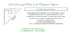 technical info for Sewing pattern for 1920s vintage apron from Decades of Style Pattern Company
