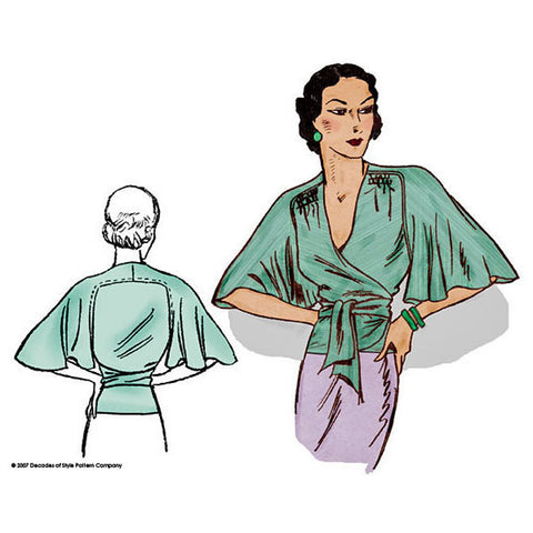 #3005     1930s Butterfly Blouse