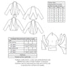 technical info for Vintage pattern for 1930s Unlined jacket with raglan sleeves from Decades of Style Pattern Company