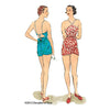 illustration for 1930s Vintage sewing pattern 1930s Beach Romper from Decades of Style