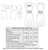 technical info for 1940s sewing pattern for a short sleeve dress from Decades of Style #4013 1940s Dorothy Lara Dress