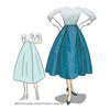 illustration for 1950s PB&J Skirt pattern from Decades of Style