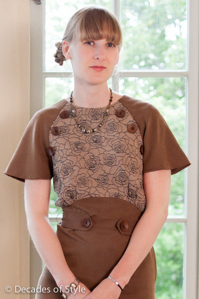 1930s Button Dress is a classic design