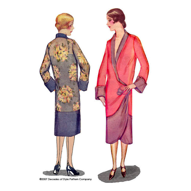 illustration for 1920s Tulip Kimono from Decades of Style