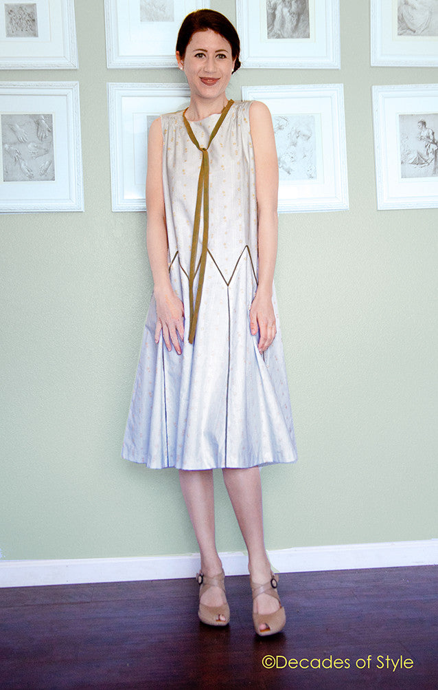1925 Zig-Zag Dress with Art Deco Seam Lines - Decades of Style #2502 Decades of Style Pattern Company 1925 Zig-Zag Dress with Art Deco Seam Lines - Decades of Style #2502 Decades of Style Pattern Company