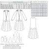 technical info for 925 sewing pattern for dress from Decades of Style Pattern Company