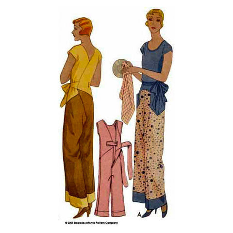 #3001  1930s Kitchenette Pajamas
