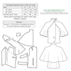 technical info for Vintage sewing pattern for 1930s Capelet from Decades of Style