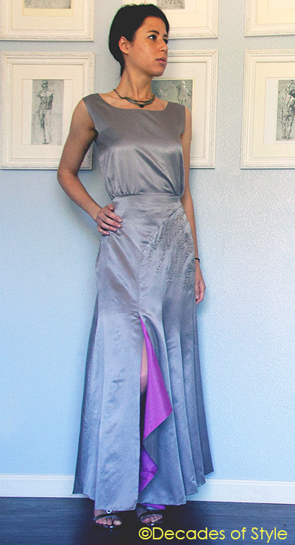 Design a One Shoulder High-Low Gown Sewing Pattern - YouTube