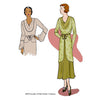 illustration for 1930s vintage patterrn for Cowl neck blouse from Decades of Style