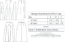 technical info for 1940s Arches Skirt pattern
