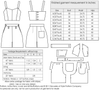 technical info for 1940s Boardwalk Duet sewing pattern