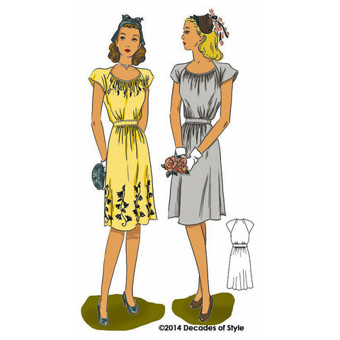 #4013    1940s Dorothy Lara Dress