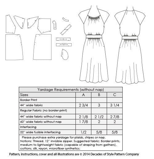 1950s Casual Shirt Dress PDF Print at Home Sewing Pattern Bust 32