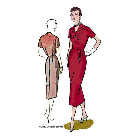 1950s Object d'Art Dress for a mid-century classic - #5007 Decades of Style Pattern Company 1950s Object d'Art Dress for a mid-century classic - #5007 Decades of Style Pattern Company