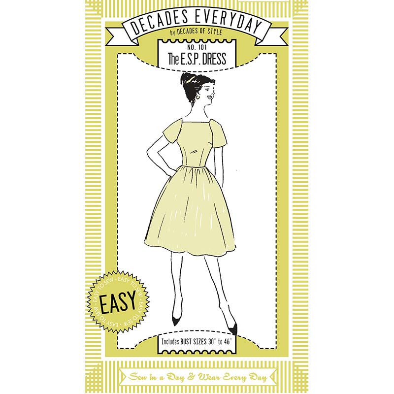 No. 101 The E.S.P. Dress – Decades of Style Pattern Company No. 101 The E.S.P. Dress – Decades of Style Pattern Company