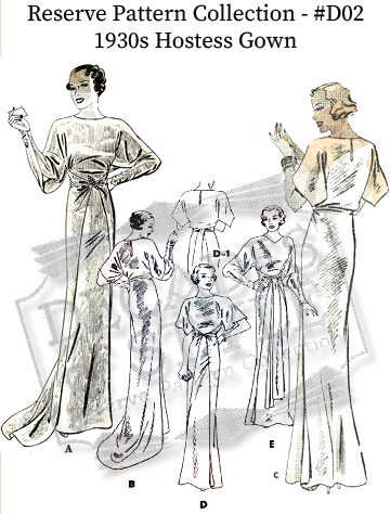RPC D02 1930s Hostess Gown