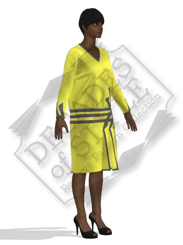 RPC Z01 1920s Dress with Applied Trim Decades of Style