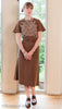photo front view Vintage pattern for 1930s Dress with raglan sleeves from Decades of Style