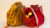 photo side view of Titanic era purse.Vintage sewing pattern from Decades of Style