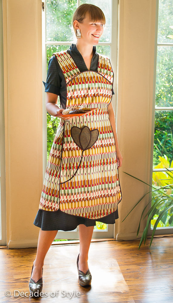 1950s Protect and Serve Apron from the Mad Men Era - #5005 – Decades of  Style Pattern Company